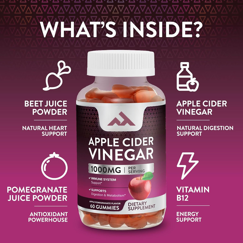 Apple Cider Vinegar Pill - علكة خل التفاح 1000 ملغ -