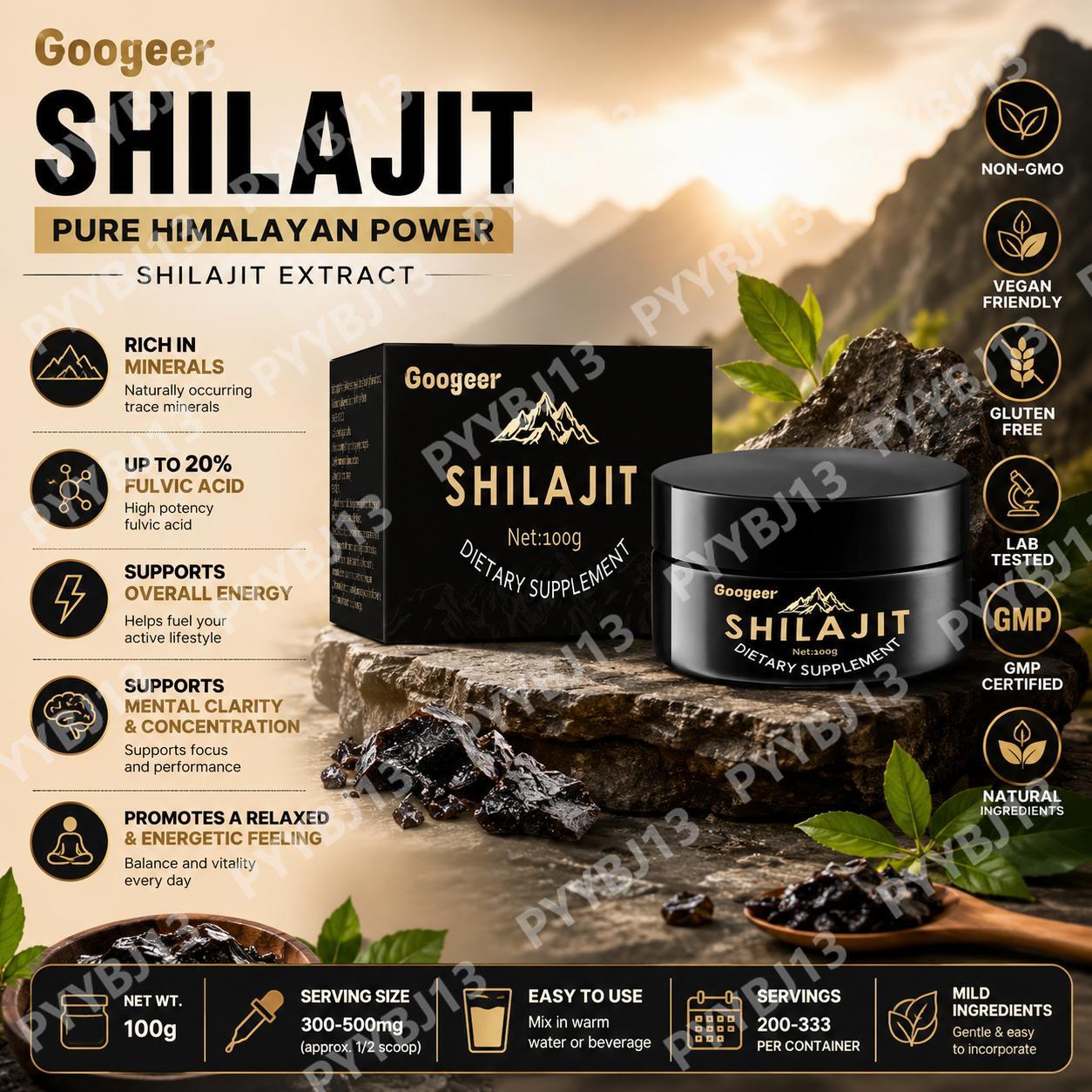 Shilajit Resin Pure - قطرات الشيلاجيت غوجير - تركيبة غنية