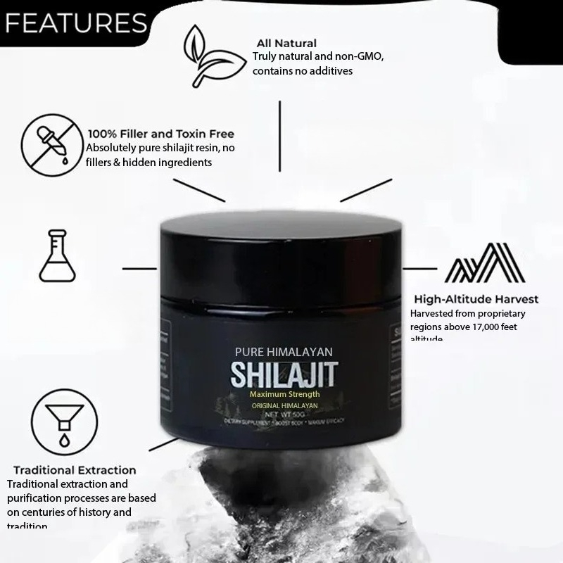 30 جرام /50 جرام 100% معجون را - مراجعة Shilajit Resin Pure وسعره