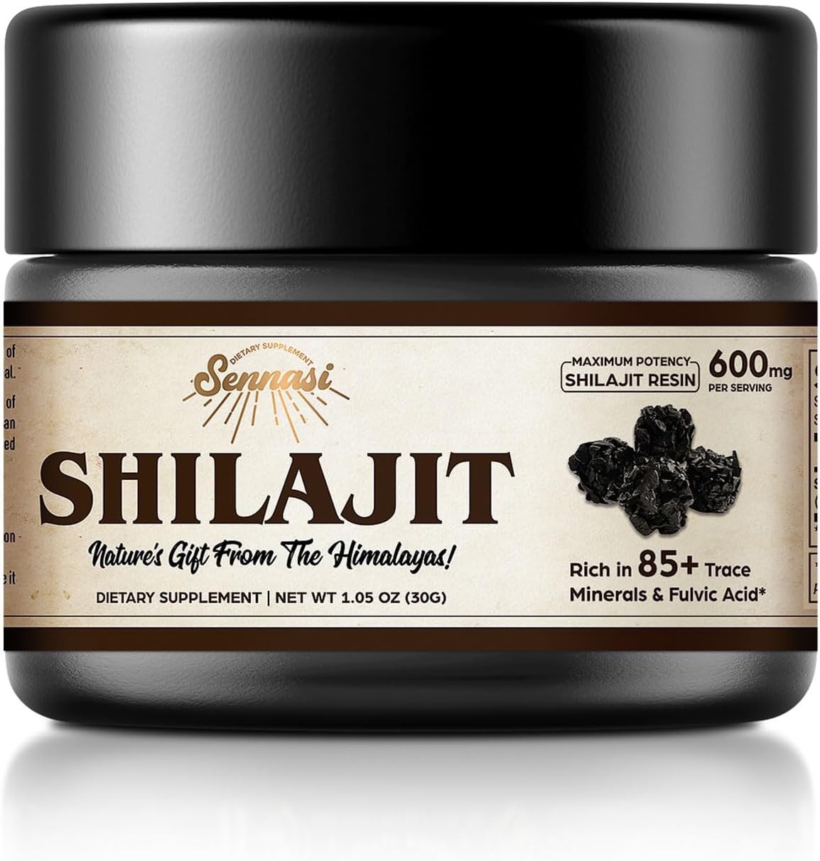 شيلاجيت نقي عضوي من جبال الهيم - مراجعة Shilajit Resin Pure وسعره