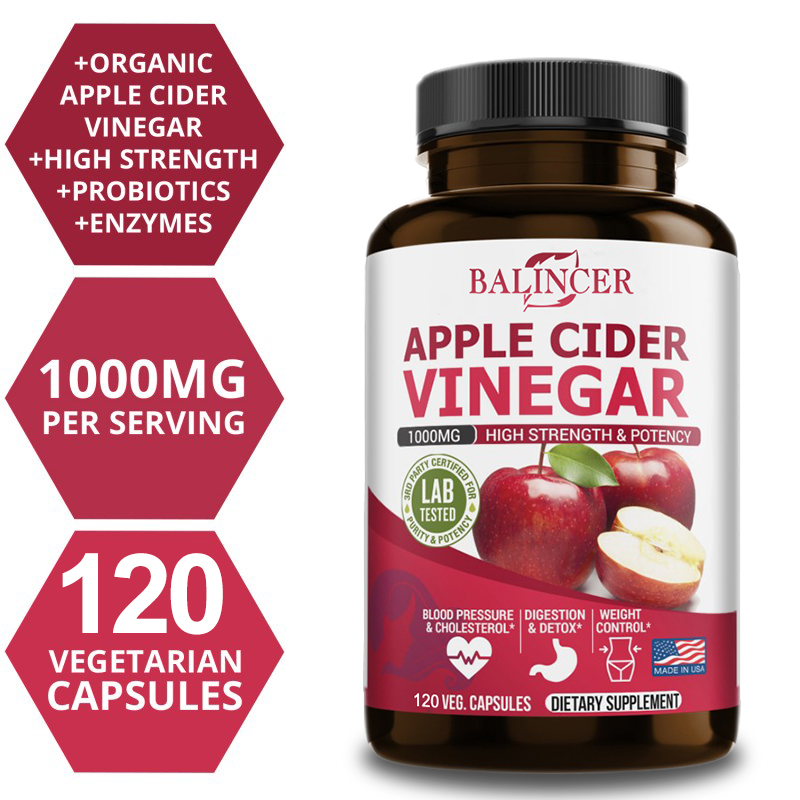 مكمل خل التفاح - حرق الدهون، إ - مراجعة Apple Cider Vinegar Pill وسعره